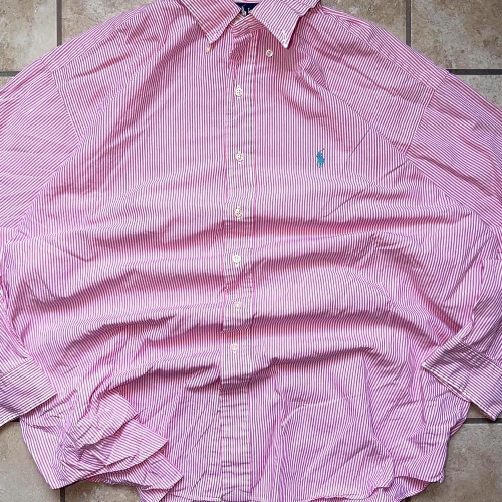 Ralph Lauren Blake Button Up Dress Shirt - Size XL